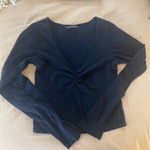 Brandy Melville Navy Long Sleeve Top